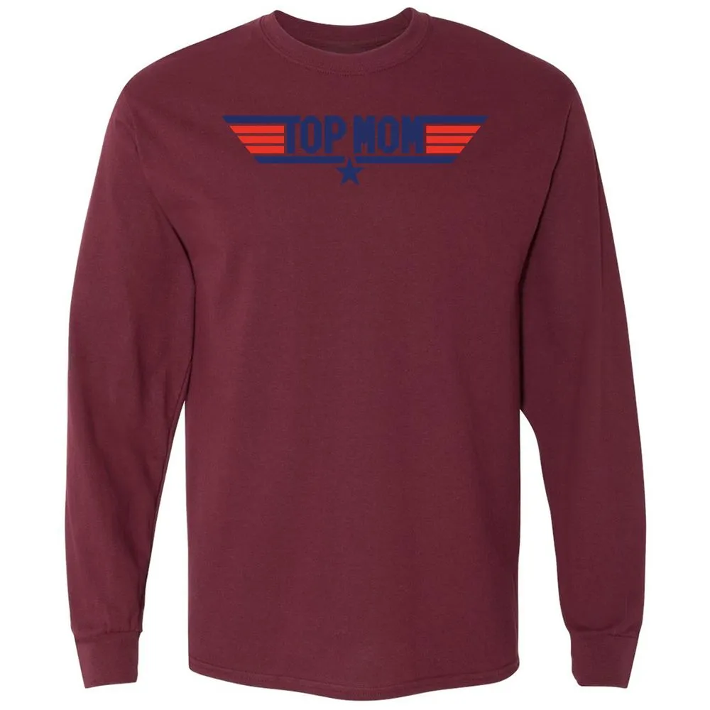 Long Sleeve T-Shirt - GLXV8CAR - Maroon - 11