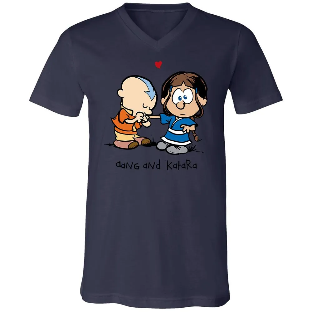 Unisex V-Neck T-Shirt - 3PAZE596 - Navy - 9