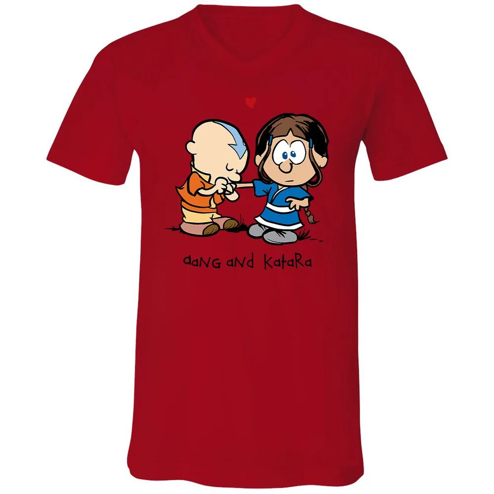 Unisex V-Neck T-Shirt - 3PAZE596 - Red - 3
