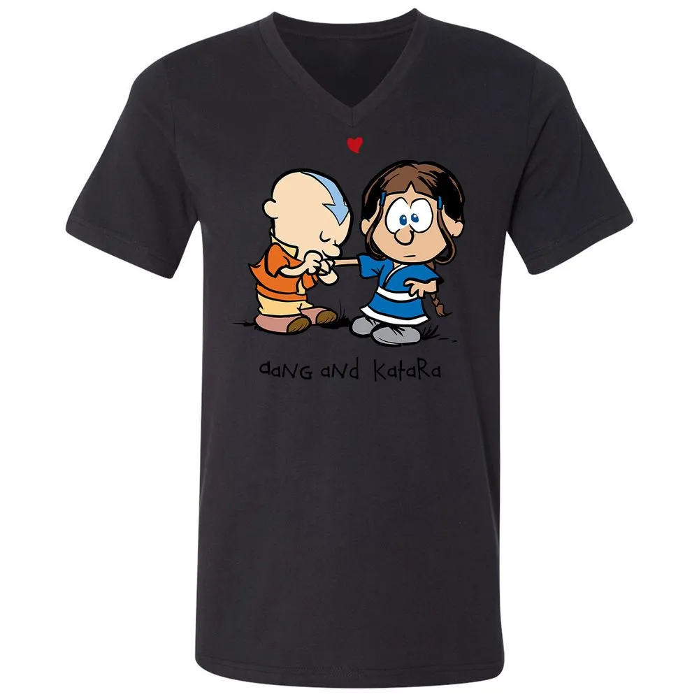 Unisex V-Neck T-Shirt - 3PAZE596 - Black - 16