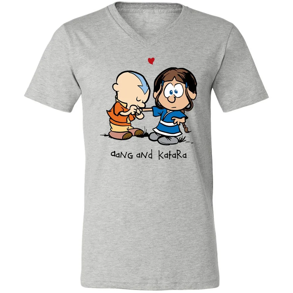 Unisex V-Neck T-Shirt - 3PAZE596 - Athletic Heather - 7