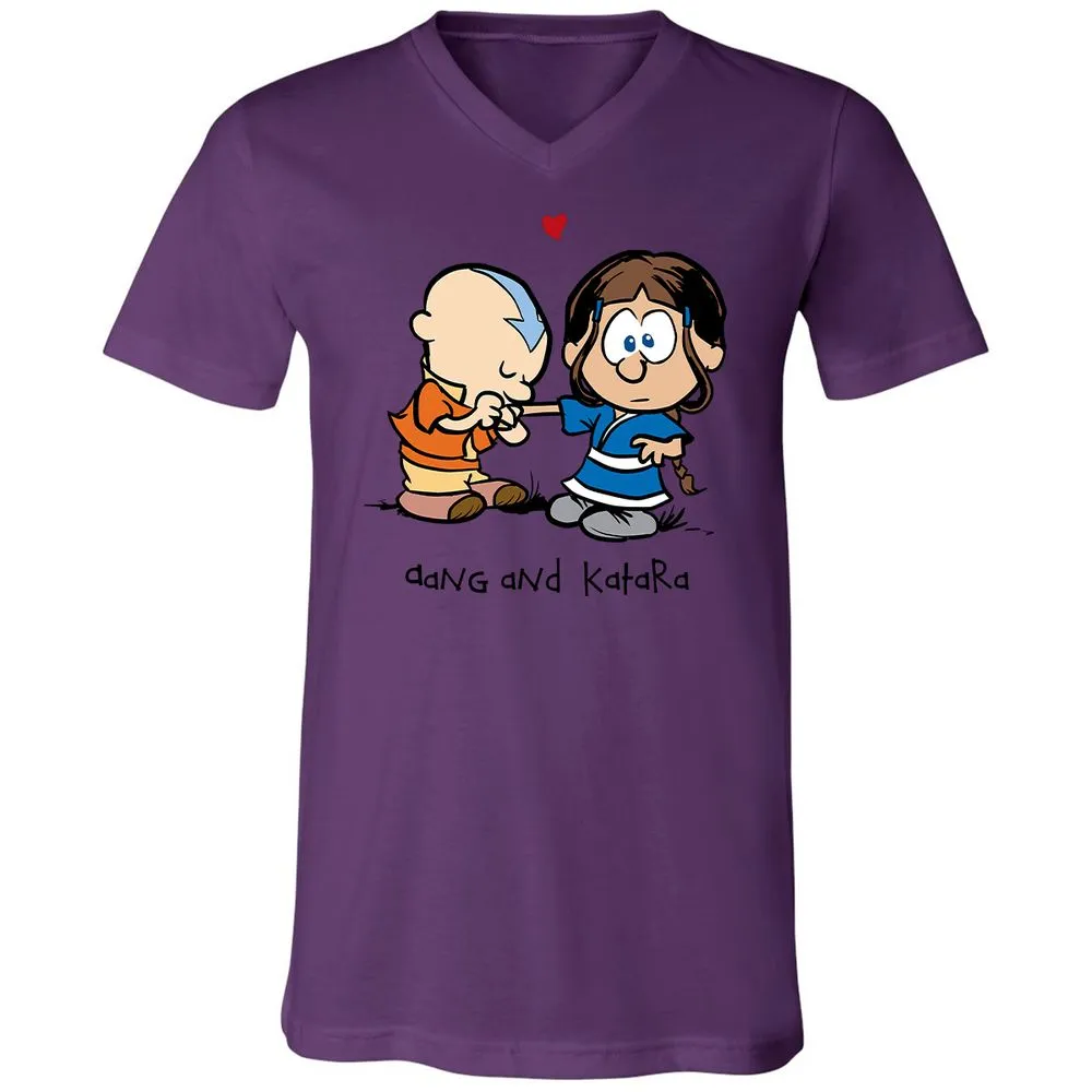 Unisex V-Neck T-Shirt - 3PAZE596 - Team Purple - 2