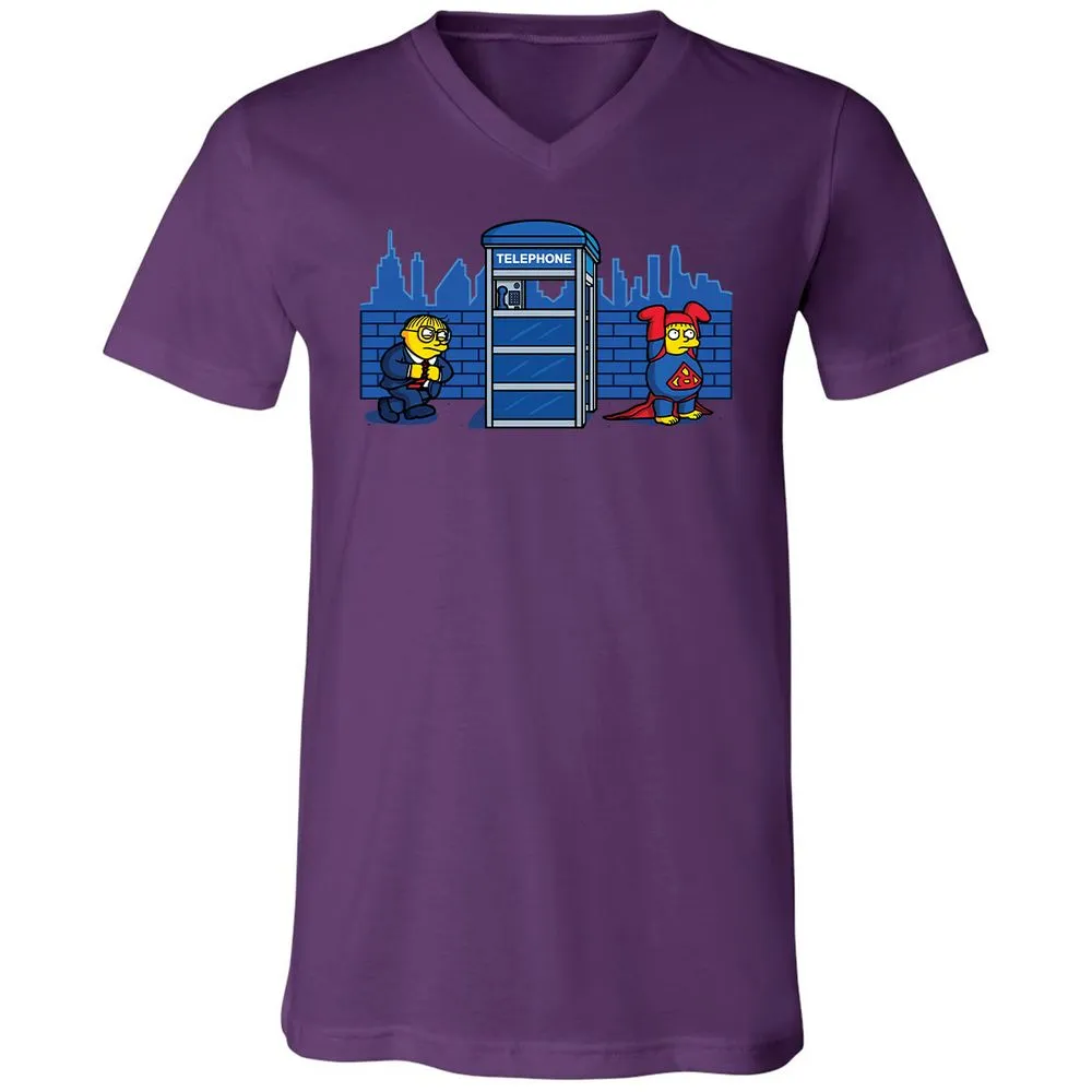 Unisex V-Neck T-Shirt - Z2DDQ5UV - Team Purple - 2