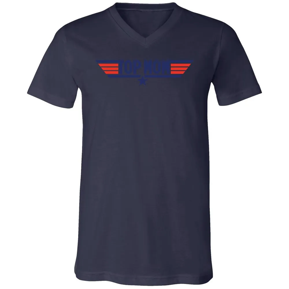 Unisex V-Neck T-Shirt - 3HX2CGGQ - Navy - 9