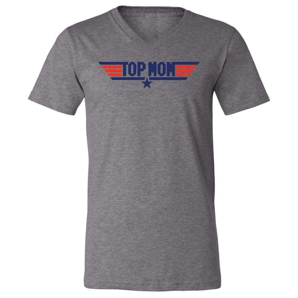 Unisex V-Neck T-Shirt - 3HX2CGGQ - Deep Heather - 13