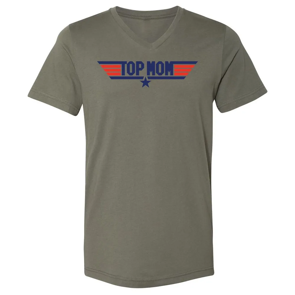 Unisex V-Neck T-Shirt - 3HX2CGGQ - Military Green - 10