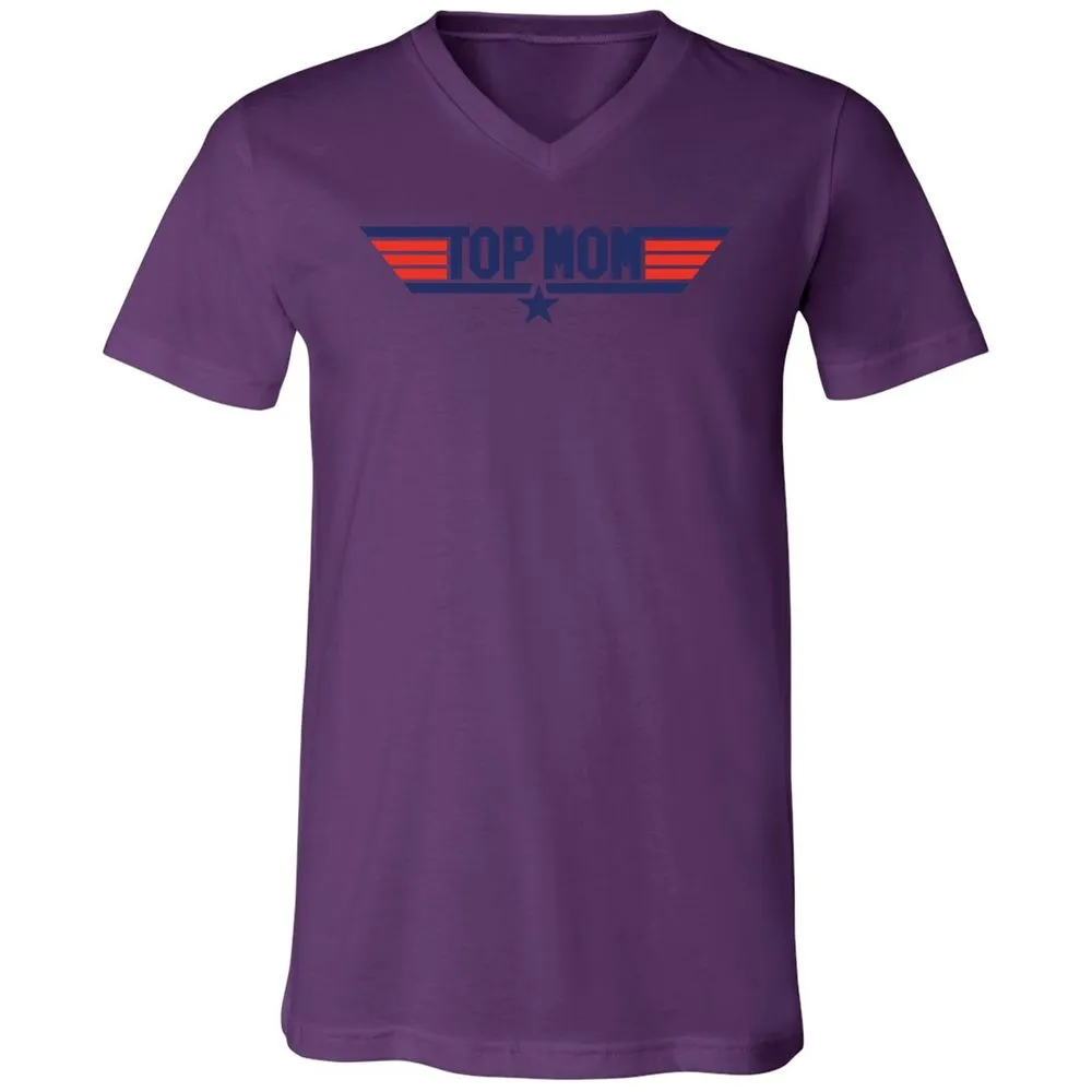 Unisex V-Neck T-Shirt - 3HX2CGGQ - Team Purple - 2