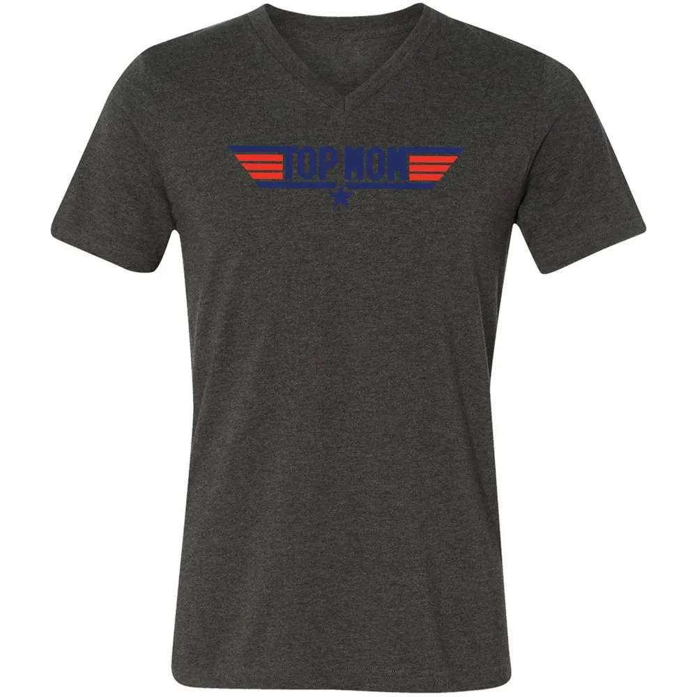 Unisex V-Neck T-Shirt - 3HX2CGGQ - Dark Grey Heather - 8