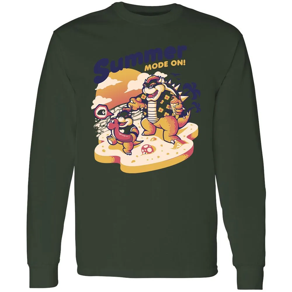 Long Sleeve T-Shirt - 9S1F77SF - Forest Green - 8