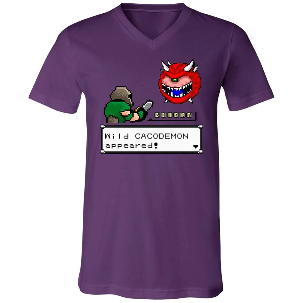 Unisex V-Neck T-Shirt - 7TVVZ7Z8 - Team Purple - 2
