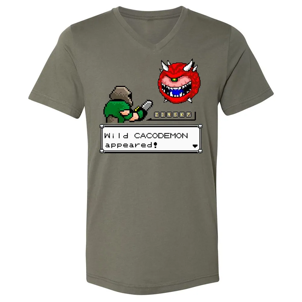 Unisex V-Neck T-Shirt - 7TVVZ7Z8 - Military Green - 10