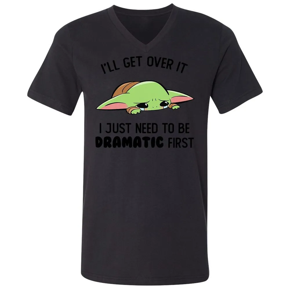Unisex V-Neck T-Shirt - F3ZSKHFB - Black - 16