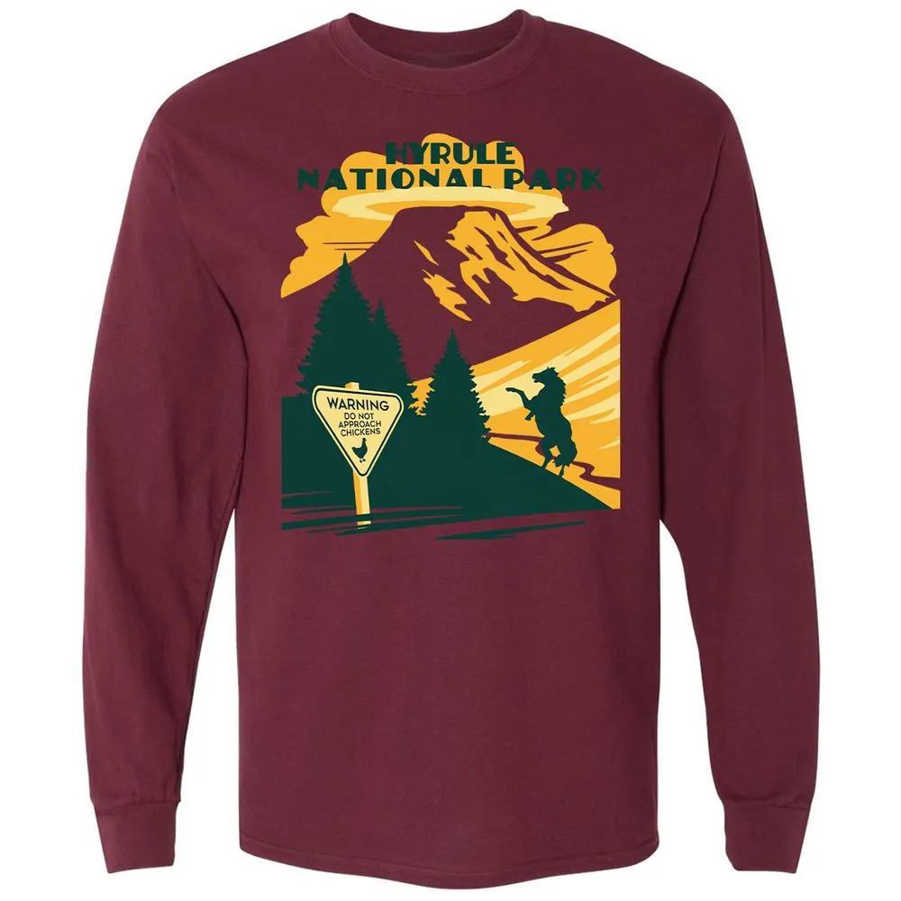 Long Sleeve T-Shirt - 3U48F4ZU - Maroon - 11