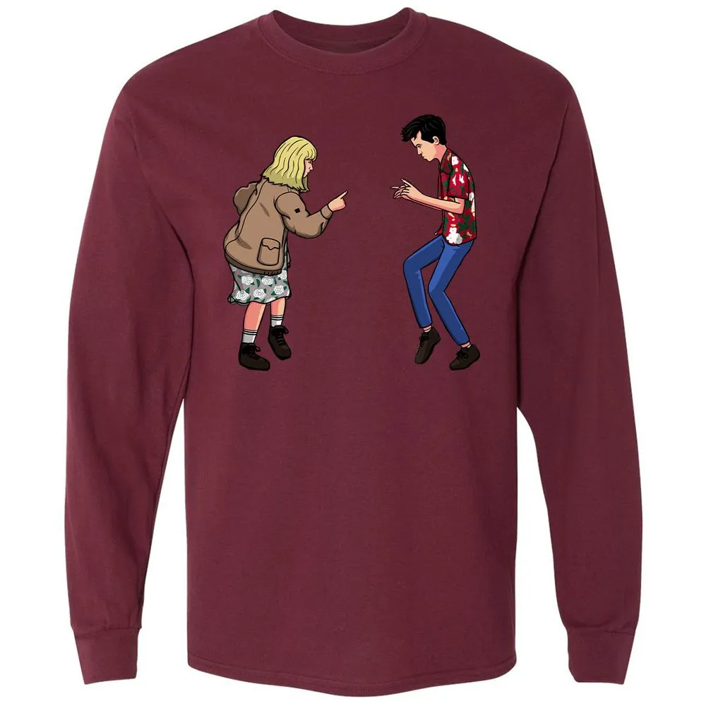 Long Sleeve T-Shirt - DTQU5KXQ - Maroon - 11