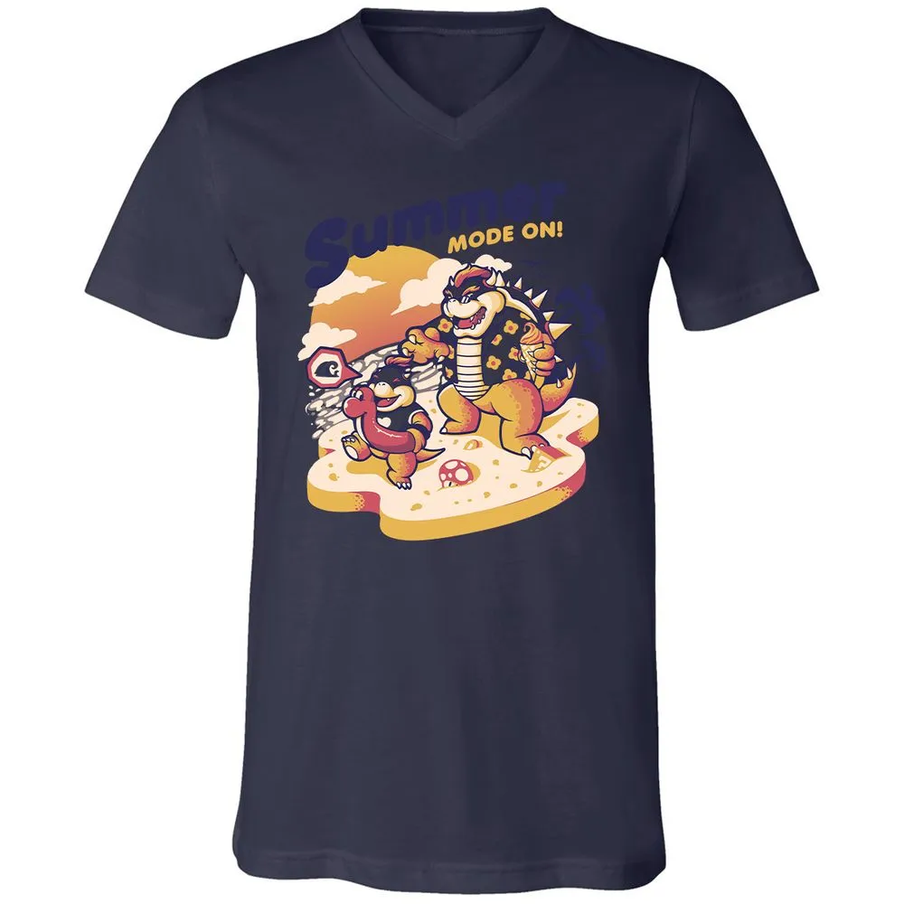 Unisex V-Neck T-Shirt - 1Y5Q6ZTR - Navy - 9