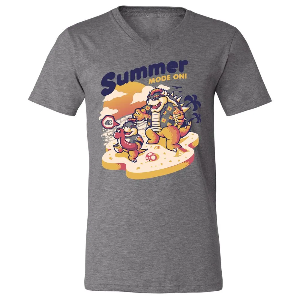 Unisex V-Neck T-Shirt - 1Y5Q6ZTR - Deep Heather - 13