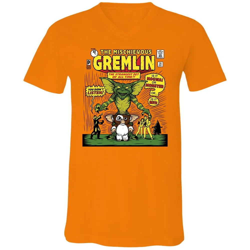 Unisex V-Neck T-Shirt - G3NK9S3V - Orange - 11