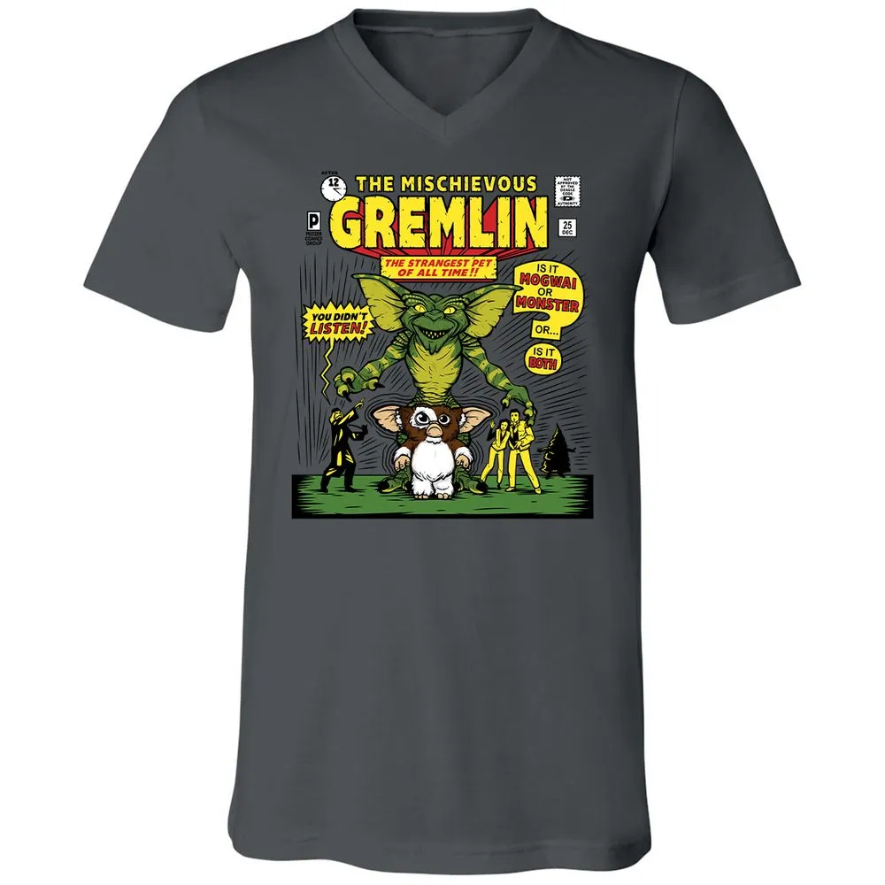 Unisex V-Neck T-Shirt - G3NK9S3V - Asphalt - 12