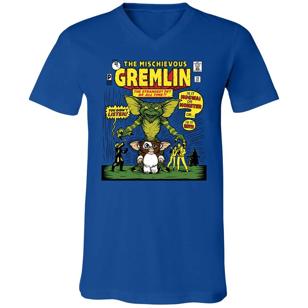 Unisex V-Neck T-Shirt - G3NK9S3V - True Royal - 4