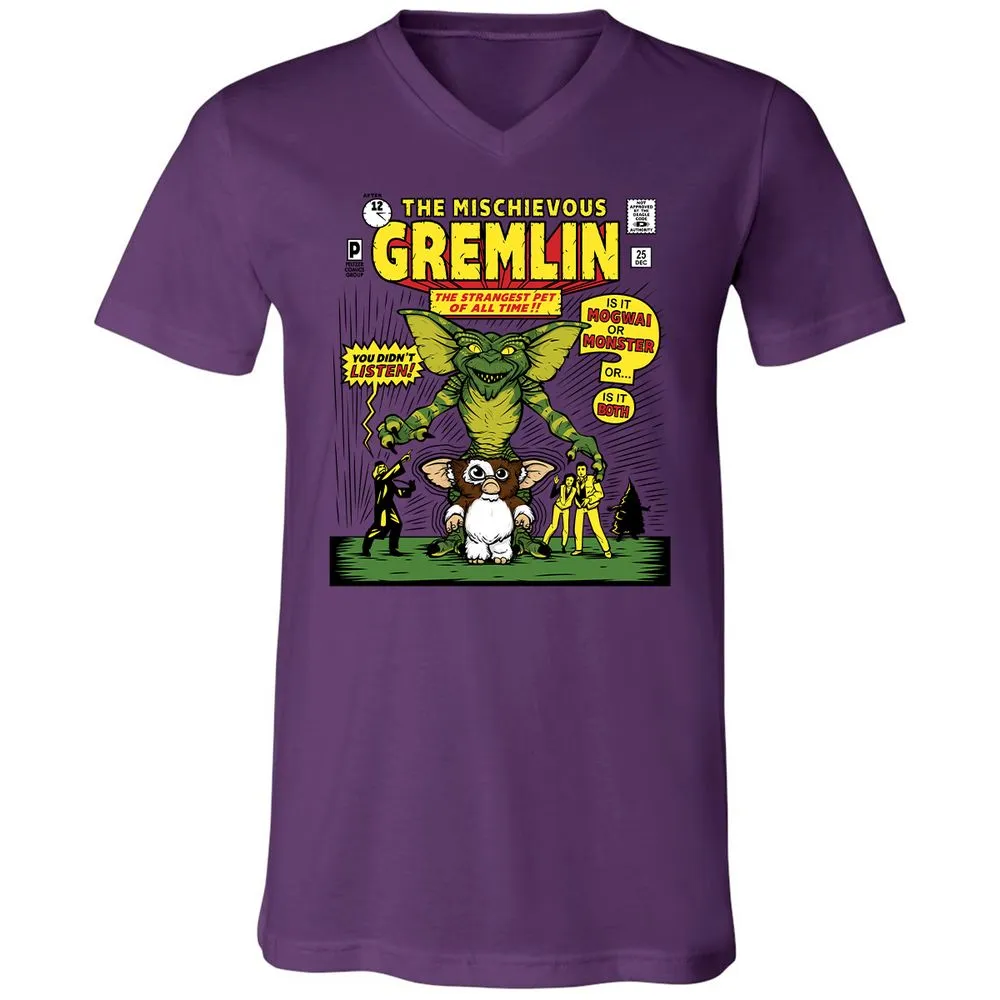Unisex V-Neck T-Shirt - G3NK9S3V - Team Purple - 2