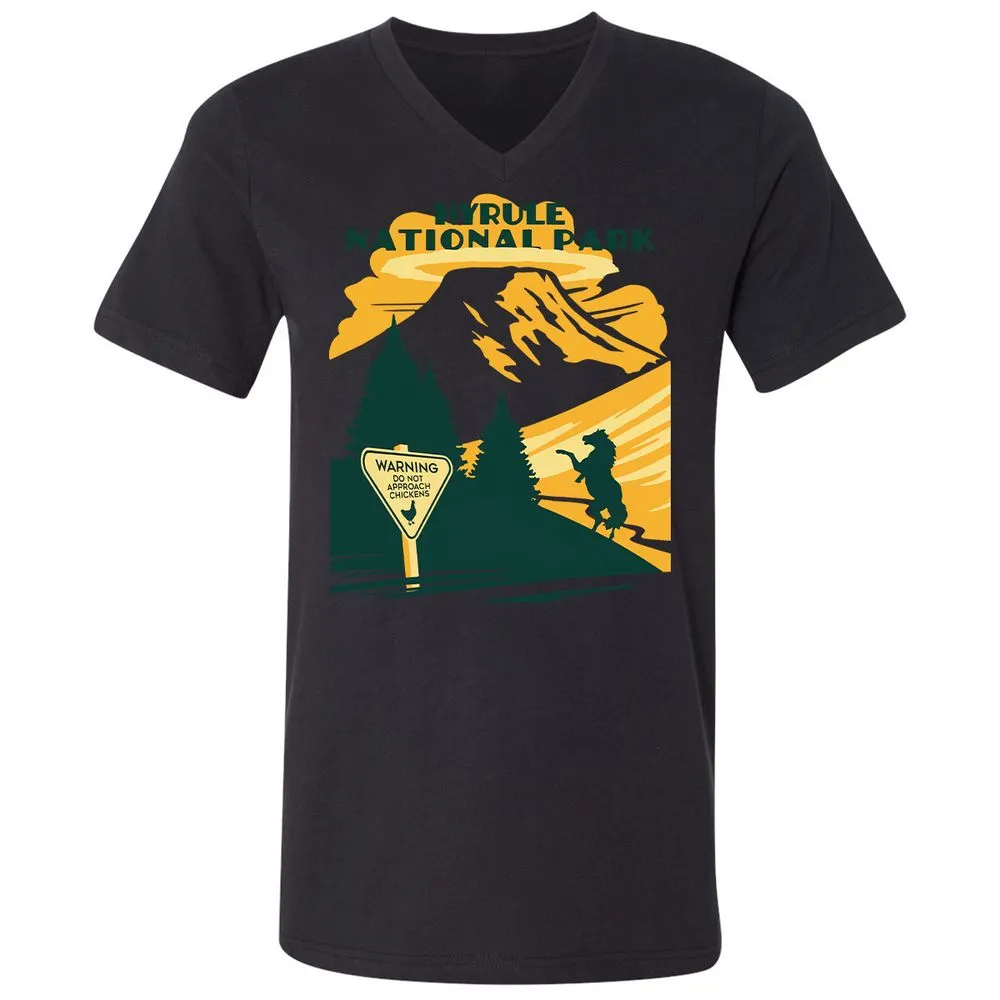 Unisex V-Neck T-Shirt - ALV62TZ1 - Black - 16