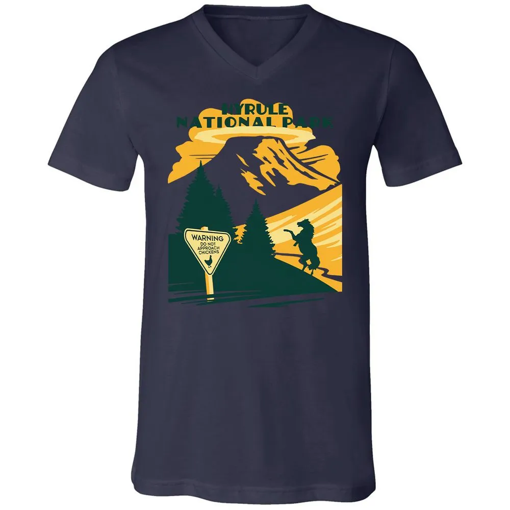 Unisex V-Neck T-Shirt - ALV62TZ1 - Navy - 9