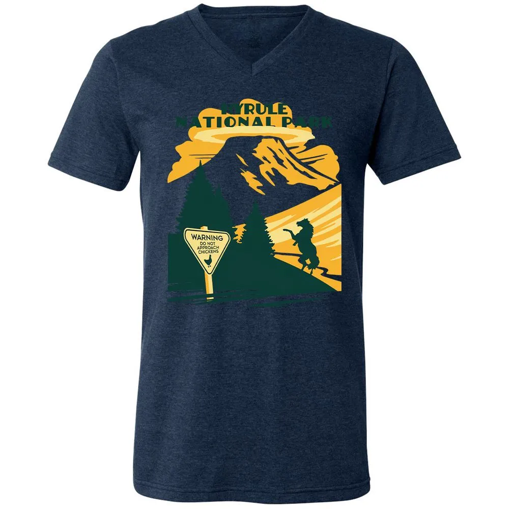 Unisex V-Neck T-Shirt - ALV62TZ1 - Heather Navy - 15