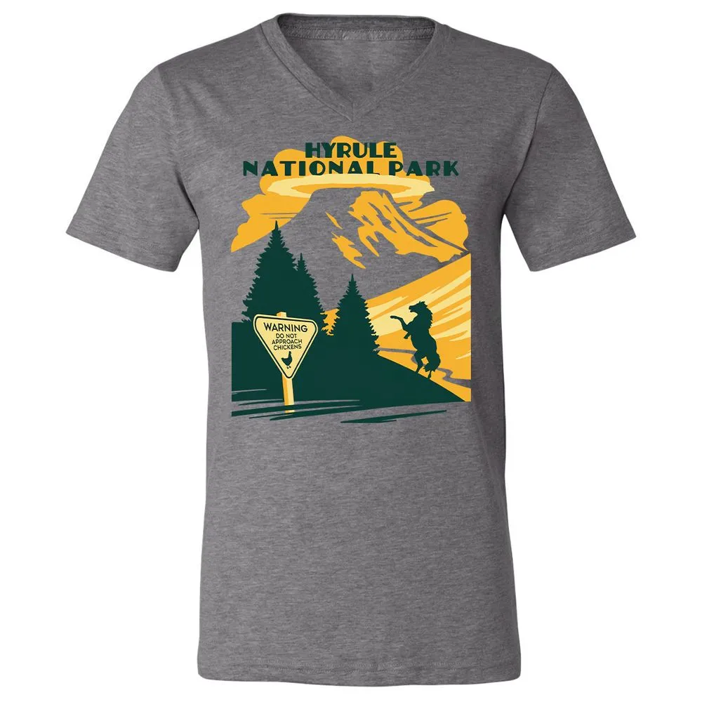 Unisex V-Neck T-Shirt - ALV62TZ1 - Deep Heather - 13