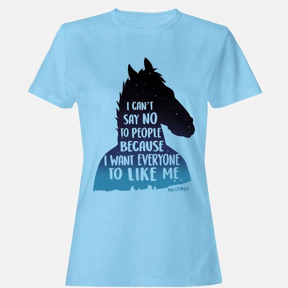 Women's T-Shirt - QAMES5GT - Light Blue - 8