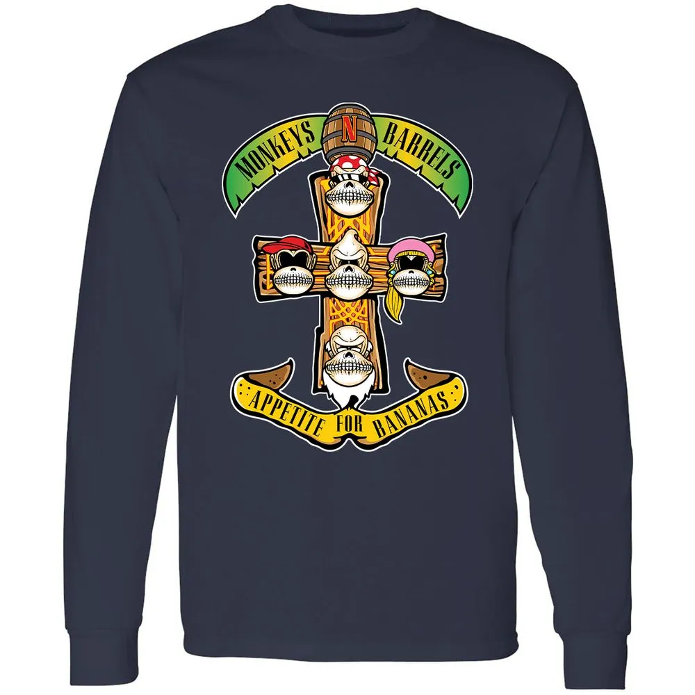 Long Sleeve T-Shirt - FV9EQJL7 - Navy - 12