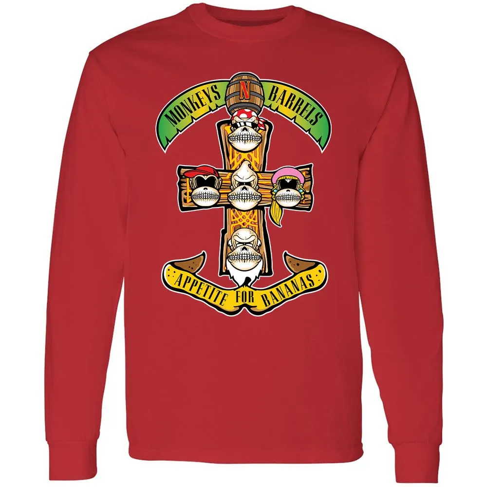 Long Sleeve T-Shirt - FV9EQJL7 - Red - 14