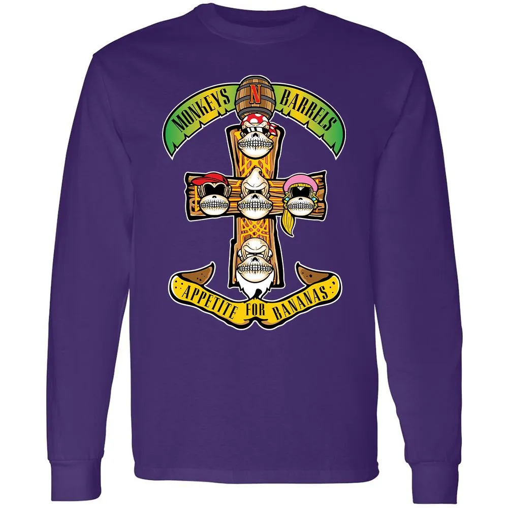 Long Sleeve T-Shirt - FV9EQJL7 - Purple - 13