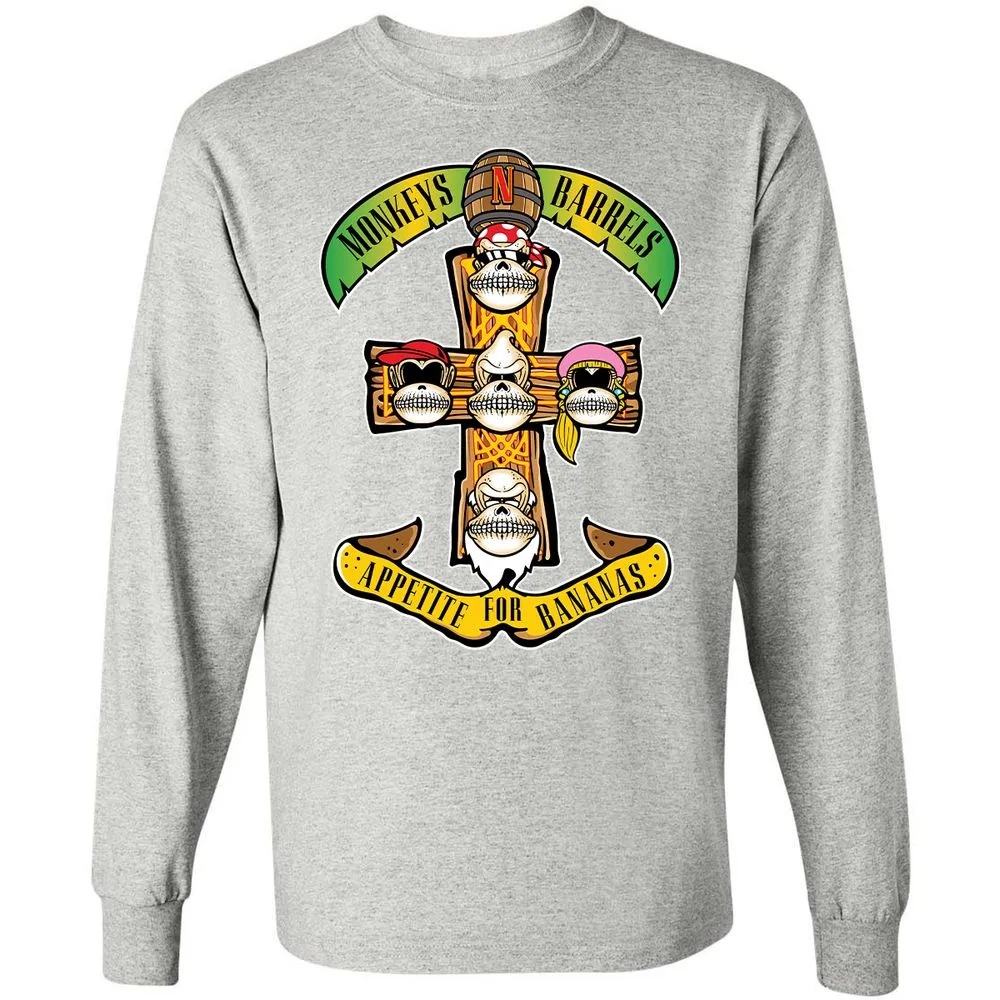 Long Sleeve T-Shirt - FV9EQJL7 - Ash - 5