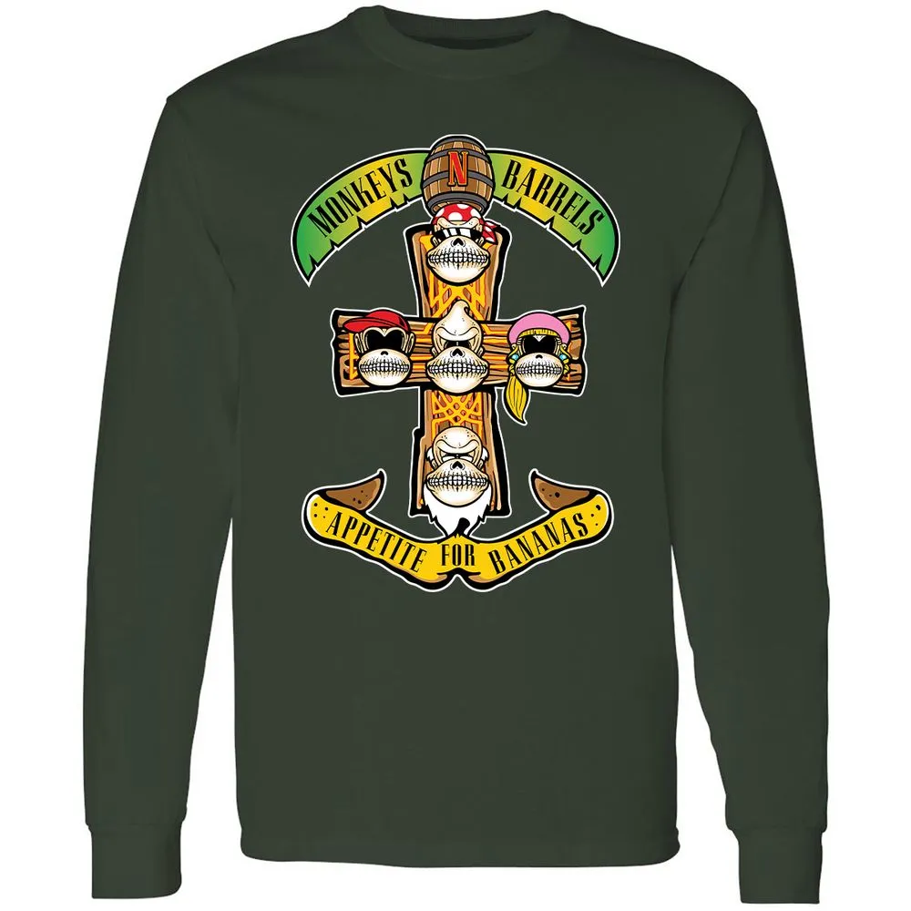Long Sleeve T-Shirt - FV9EQJL7 - Forest Green - 8