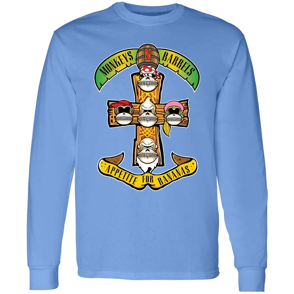 Long Sleeve T-Shirt - FV9EQJL7 - Carolina Blue - 2