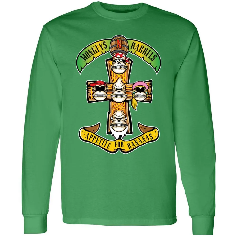 Long Sleeve T-Shirt - FV9EQJL7 - Irish Green - 10