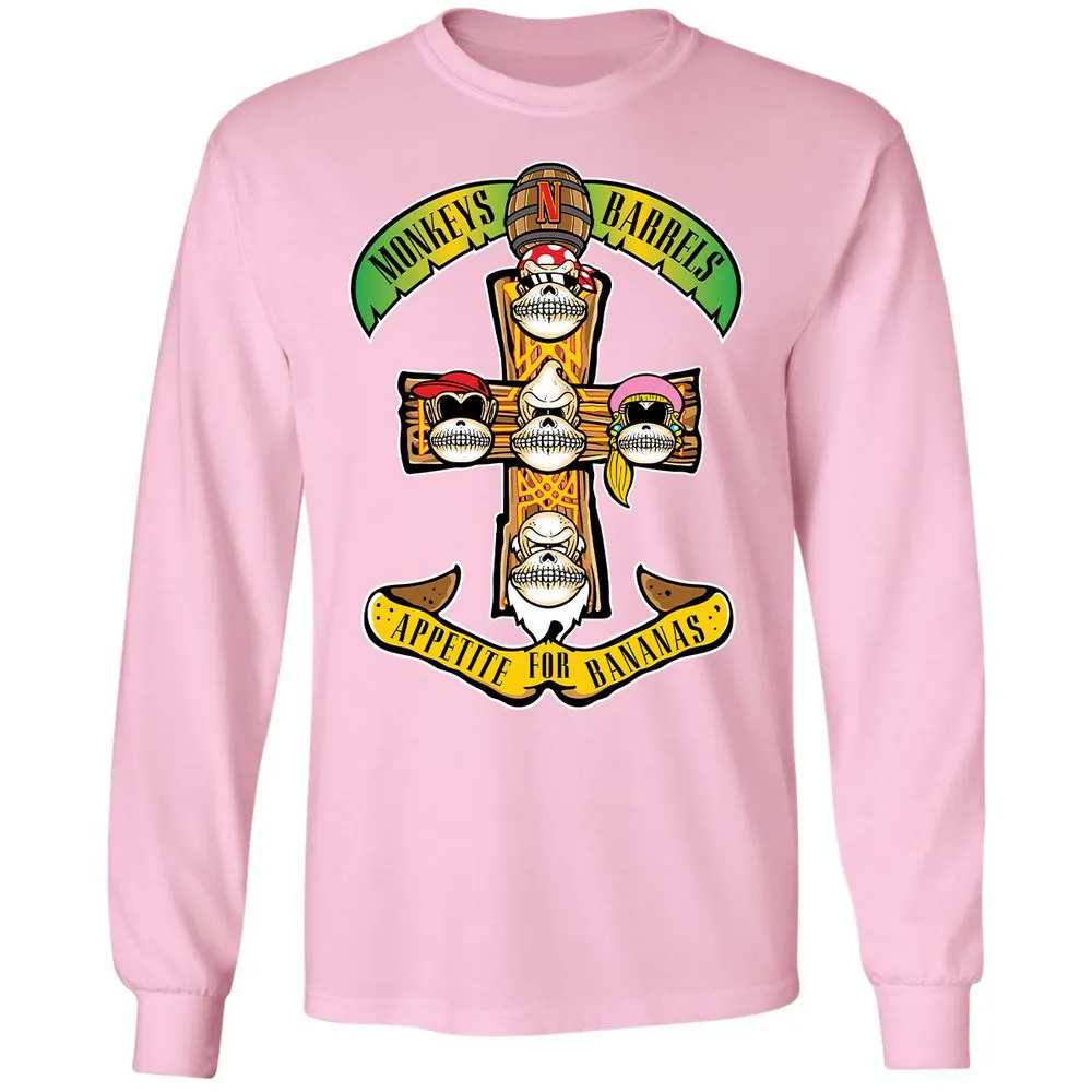Long Sleeve T-Shirt - FV9EQJL7 - Light Pink - 3