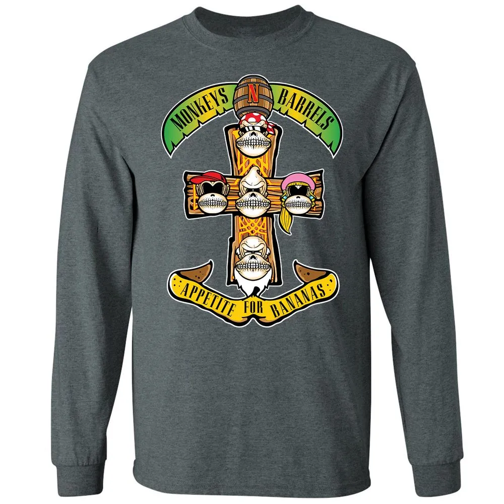 Long Sleeve T-Shirt - FV9EQJL7 - Dark Heather - 15