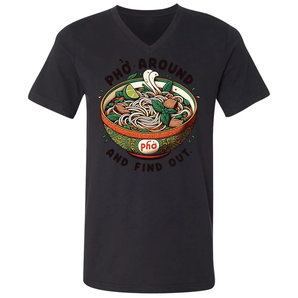 Unisex V-Neck T-Shirt - V9SDEP36 - Black - 16