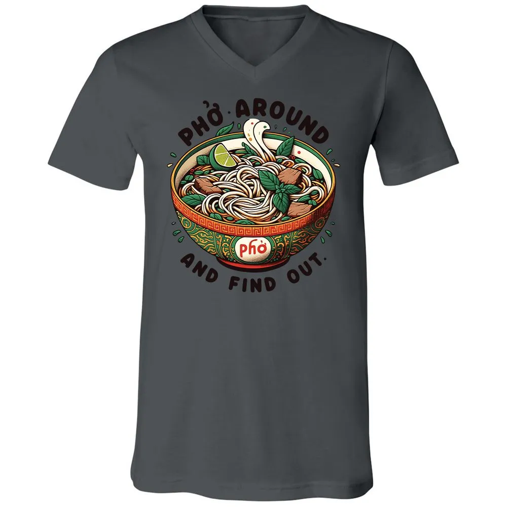 Unisex V-Neck T-Shirt - V9SDEP36 - Asphalt - 12