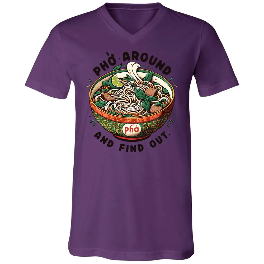 Unisex V-Neck T-Shirt - V9SDEP36 - Team Purple - 2