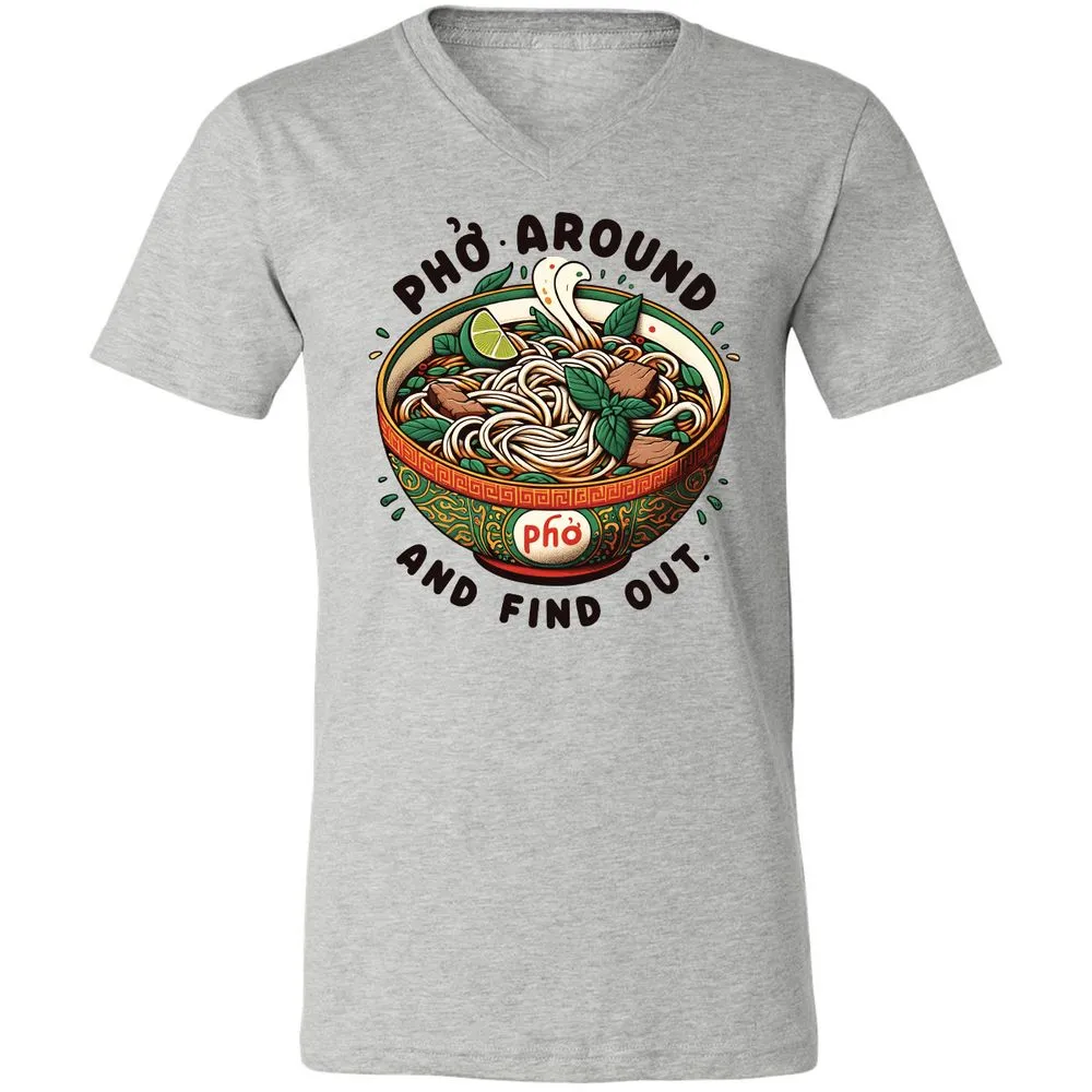 Unisex V-Neck T-Shirt - V9SDEP36 - Athletic Heather - 7