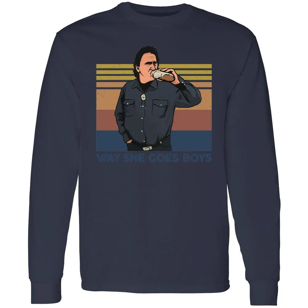 Long Sleeve T-Shirt - FPKDXU5M - Navy - 12