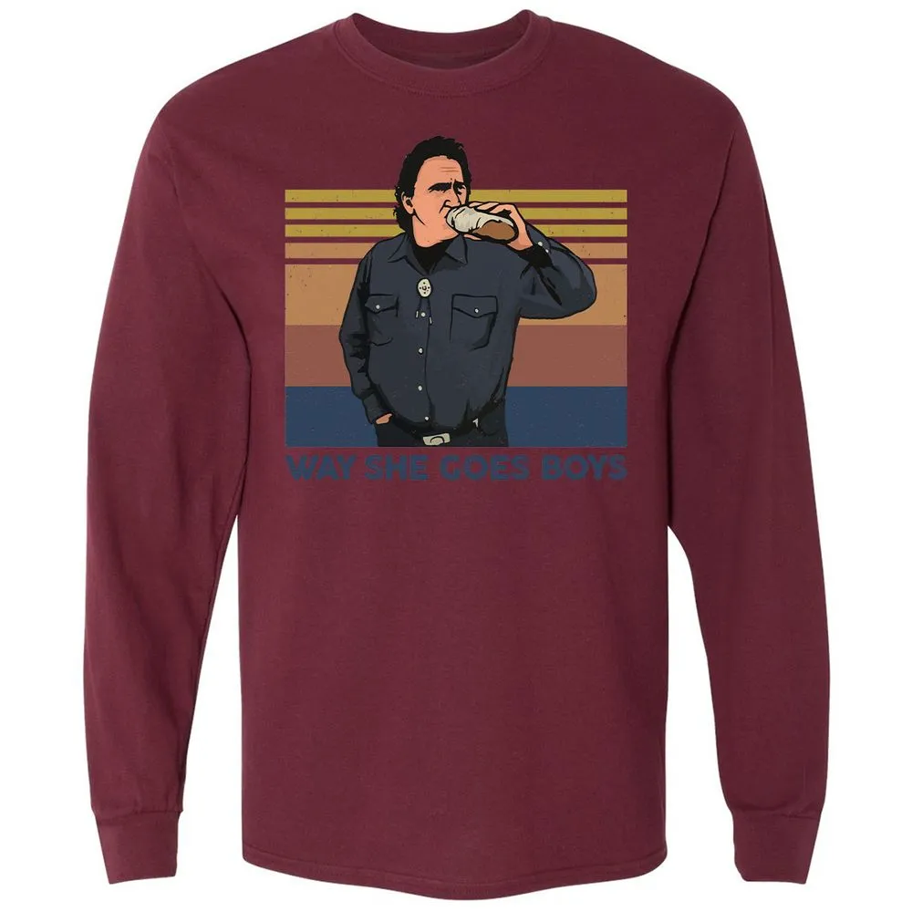 Long Sleeve T-Shirt - FPKDXU5M - Maroon - 11