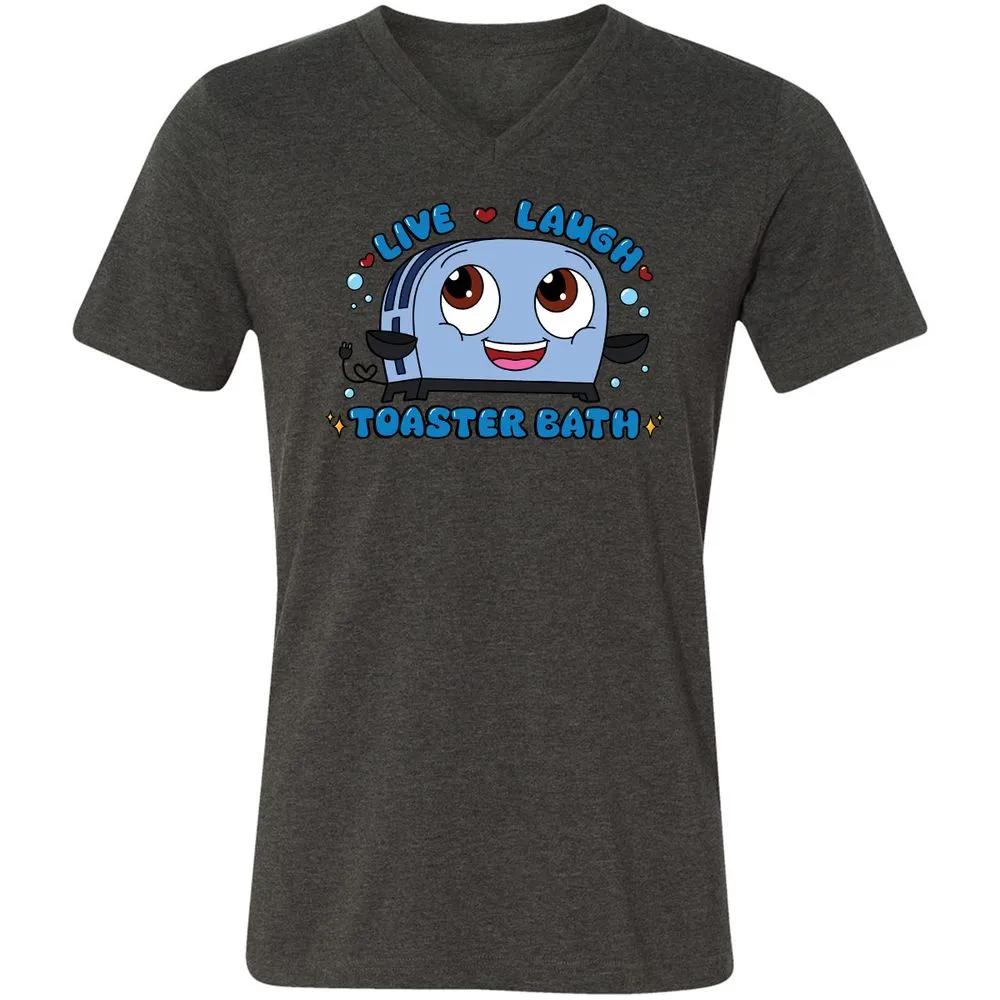 Unisex V-Neck T-Shirt - 5X5VWN5K - Dark Grey Heather - 8