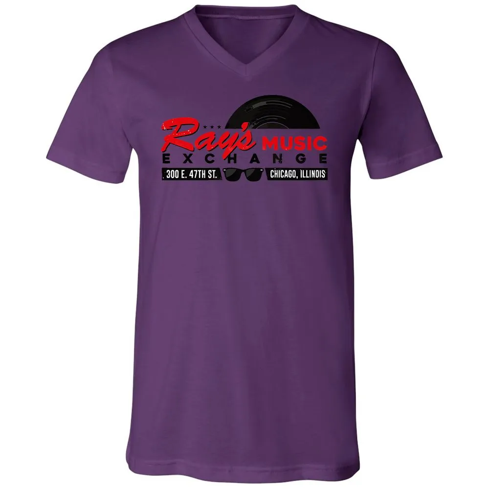 Unisex V-Neck T-Shirt - NX44KWYY - Team Purple - 2