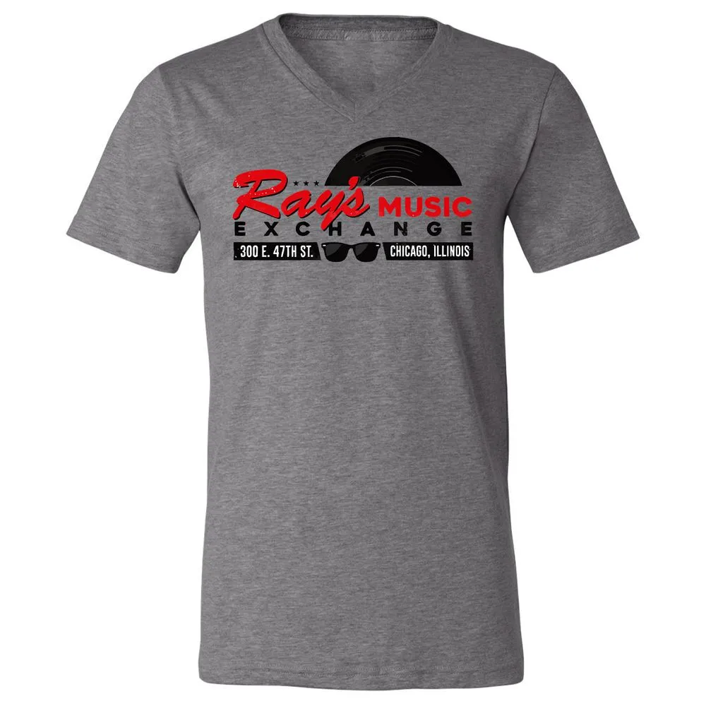 Unisex V-Neck T-Shirt - NX44KWYY - Deep Heather - 13