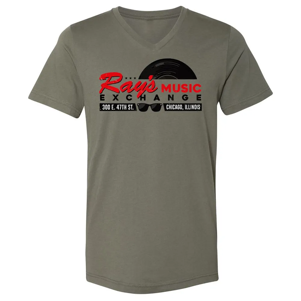 Unisex V-Neck T-Shirt - NX44KWYY - Military Green - 10