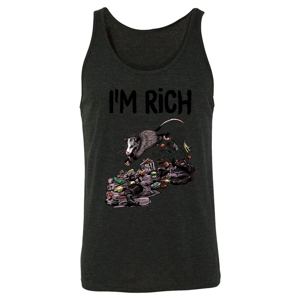Unisex Jersey Tank - WU2YP8HN - Charcoal Black Triblend - 5