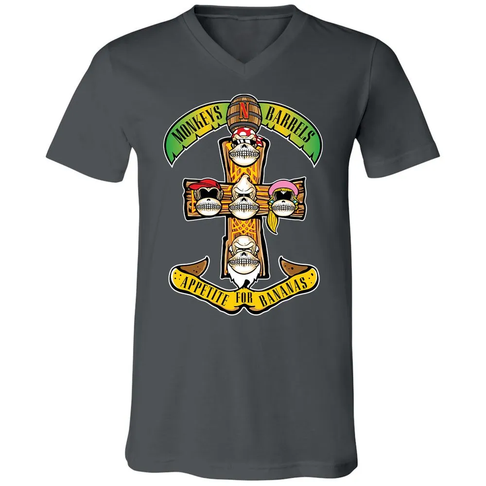 Unisex V-Neck T-Shirt - SQ2WY1PF - Asphalt - 12